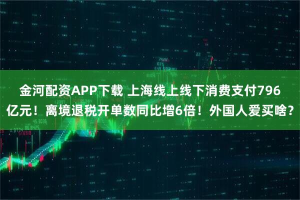 金河配资APP下载 上海线上线下消费支付796亿元！离境退税开单数同比增6倍！外国人爱买啥？